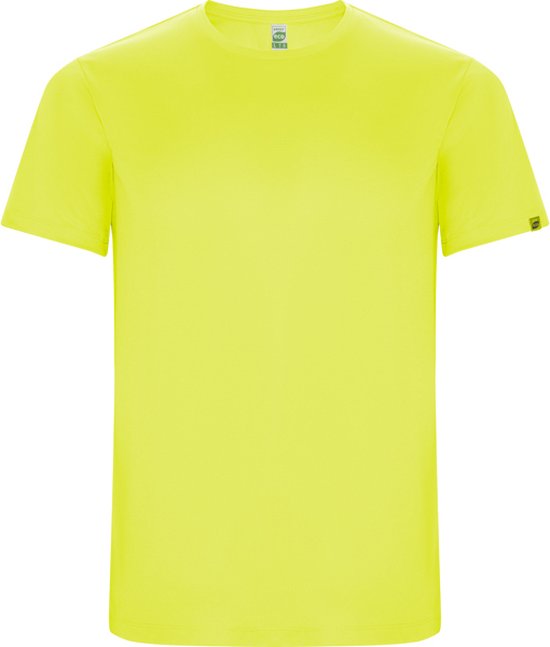 Fluor Geel 2 Pack Unisex ECO CONTROL DRY sportshirt korte mouwen 'Imola' merk Roly maat 3XL