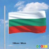 *** Grote Bulgaarse Vlag 90x150cm - Vlag Bulgarije - van Heble® ***