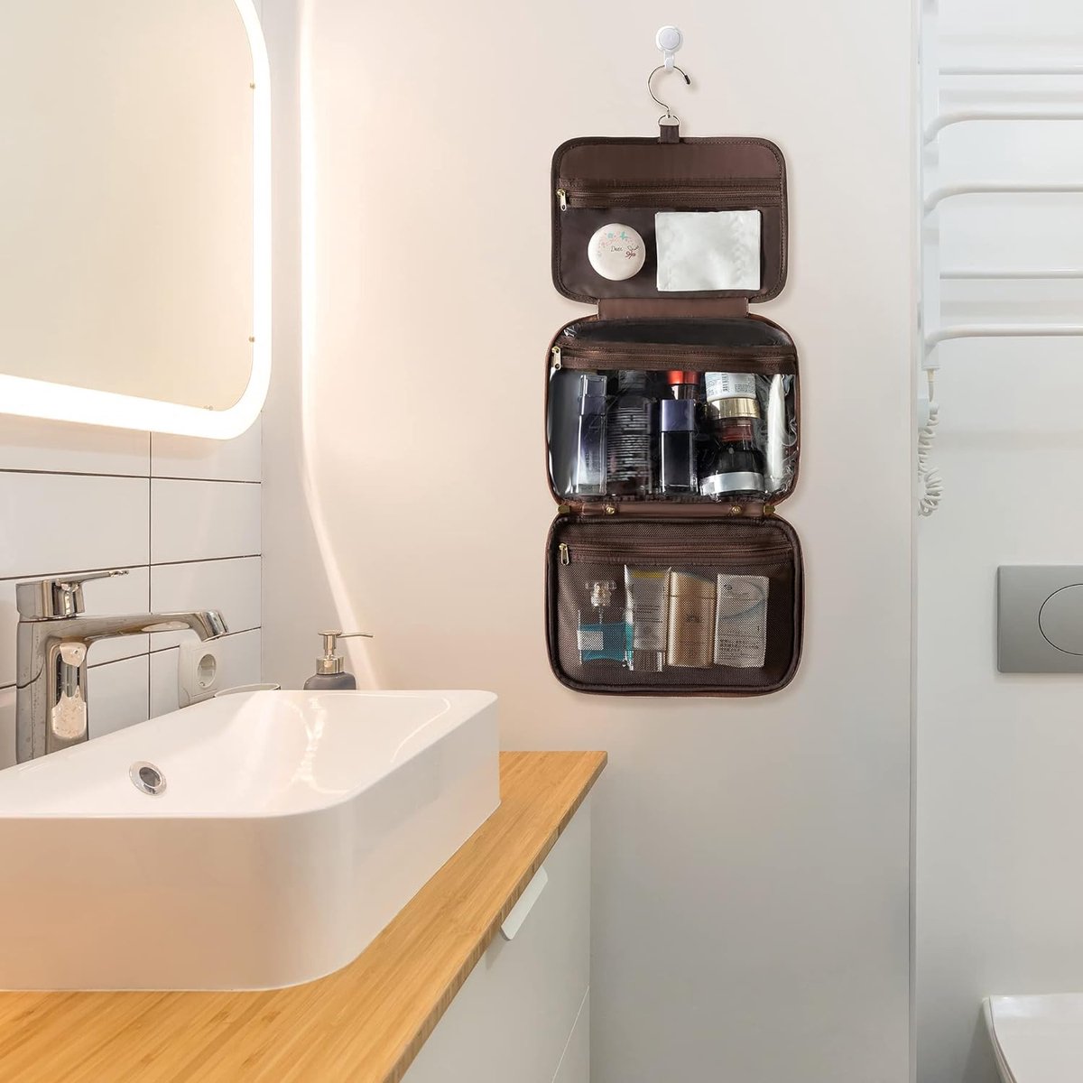 Somstyle Luxe Reis Toilettas met Haak - 25 x 15 x 15 CM - Travel