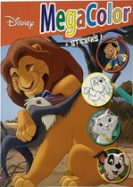MegaColor - Livre de coloriage Disney Princess Simba A4 avec 120 pages à colorier + 25 autocollants