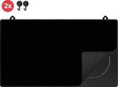 KitchyMist Inductie Beschermer Zwart Effen - 90x52 cm - Afdekplaat voor Kookplaat - Inductie Mat - Keuken Spatscherm
