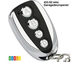 *** Universele Afstandsbediening Garagedeur - 433 MHz - Garagepoort/Garagedeur Motor Opener - 4 Apparaten Kopiëren - 100 m Bereik - van Heble®***