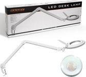 Handy - Grote Bureau Loeplamp met Tafelklem - Vergrootglas met verlichting - Op Netstroom - 130MM Glas - Loep Lamp - Diamond Painting/Hobby/Soldeer vergrootglas met Licht en Standaard