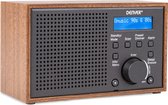Denver DAB Radio - Retro Radio - Keukenradio - Draagbare Radio - Batterijen & Netstroom - DAB46 - Darkgrey