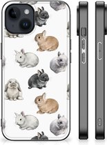 Dierenprint Telefoonhoesje Geschikt voor iPhone 15 Plus Konijntjes