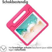 iMoshion Kidsproof Tablet Hoes Kinderen & Screenprotector Gehad Glas Geschikt Apple iPad 9 (2021) 9e generatie / iPad 8 (2020) 8e generatie / iPad 7 (2019) 7e generatie tablethoes - Roze