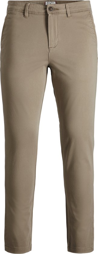 Pantalon Chino Slim Jack & Jones Junior - Garçon, Beige, élastique