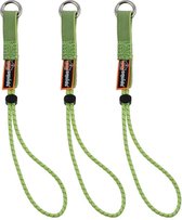 Ergodyne Elastic Tool Tails (Extended) - Set de 3 pièces - 46 cm, WL=6,8 kg - Couleur : citron vert