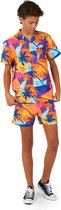 OppoSuits Tiener Palm Power - Jongens Zomer Set - Bevat Shirt En Shorts - Meerkleurig - Maat: EU 170/176 - 16 Jaar