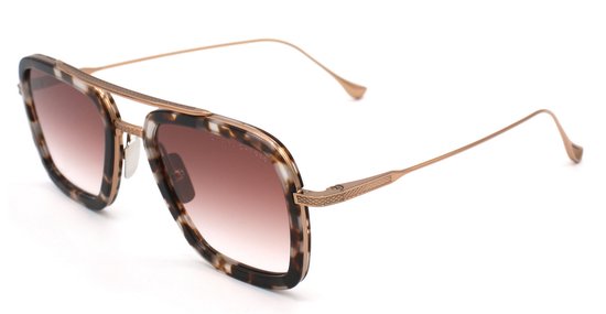 DITA dames zonnebril uniseks Tortoise GOUD - DITA FLIGHT 006 7806-R LIMITED EDITION maat 52 van DITA — afbeelding 3