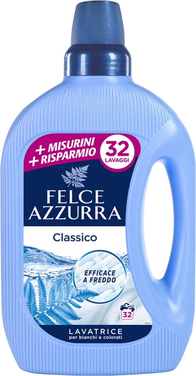 Felce Azzurra Vloeibaar wasmiddel voor gekleurde en witte was 1,595 L