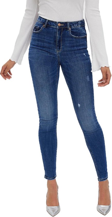 Vero Moda Sophia Skinny Destr Li388 Jeans Met Hoge Taille Blauw M / 30 Vrouw