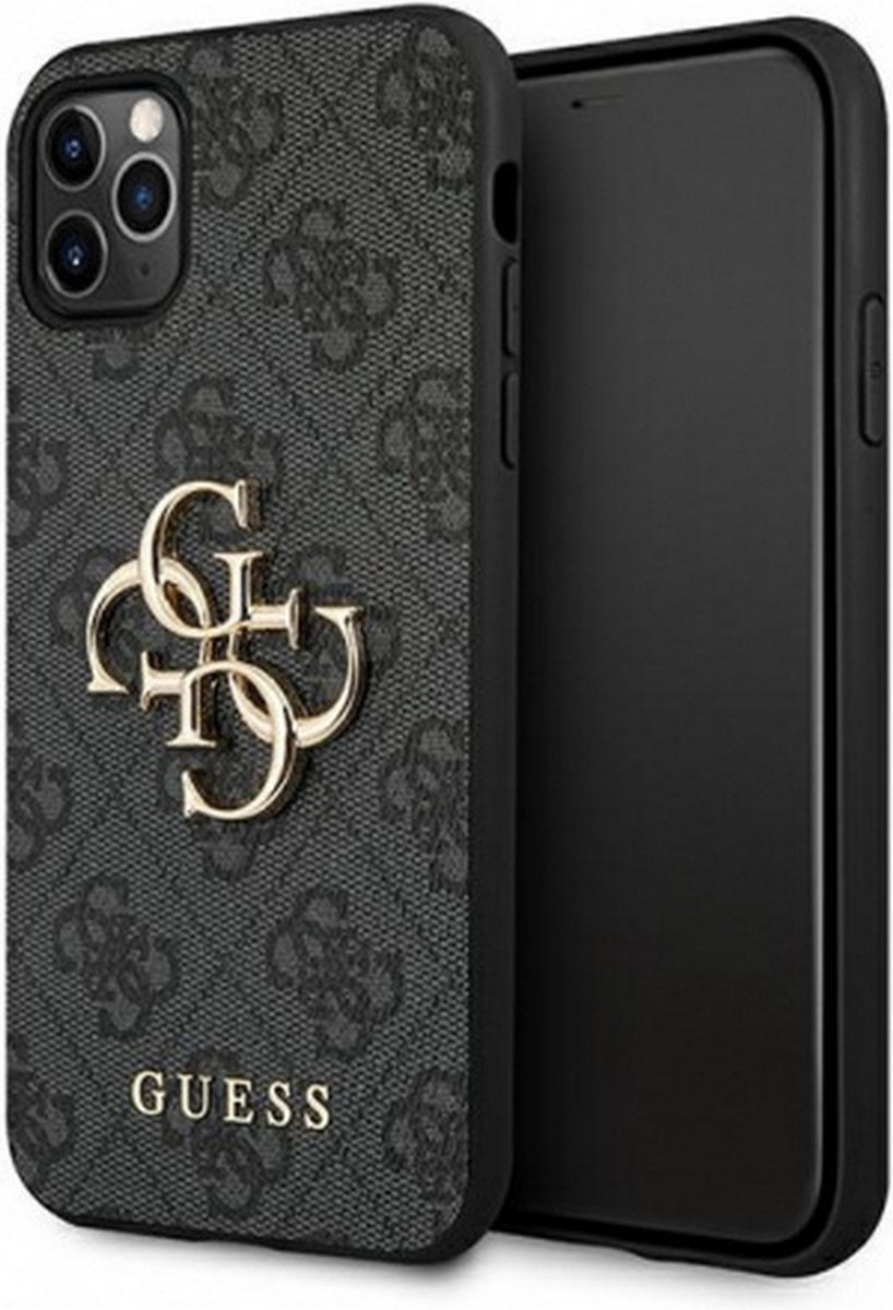 Guess 4G Metal Logo Back Case - Apple iPhone 11 Pro (5.8") - Grijs