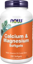 Calcium&Magnesium with Vit D and Zinc-240 softgels