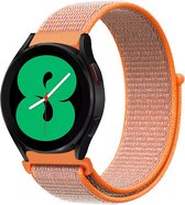 By Qubix 22mm - Sport Loop nylon bandje - Oranje - Huawei Watch GT 2 - GT 3 - GT 4 (46mm) - Huawei Watch GT 2 Pro - GT 3 Pro (46mm)