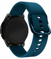 By Qubix 22mm - Siliconen sportband - Zee blauw - Huawei Watch GT 2 - GT 3 - GT 4 (46mm) - Huawei Watch GT 2 Pro - GT 3 Pro (46mm)