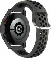 By Qubix 22mm - Siliconen sportbandje met gesp - Zwart - Huawei Watch GT 2 - GT 3 - GT 4 (46mm) - Huawei Watch GT 2 Pro - GT 3 Pro (46mm)