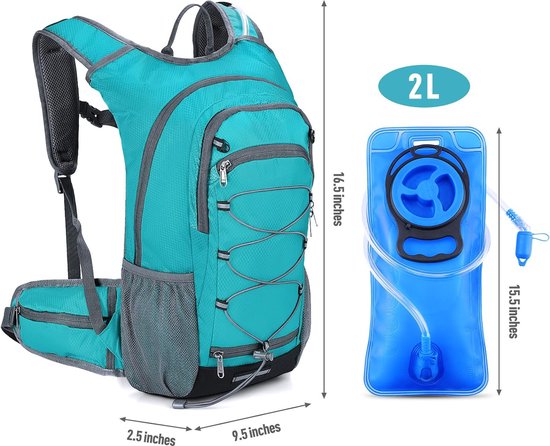 Drinkrugzak met 2 liter drinkzak, drinkrugzak voor hardlopen, hardlope