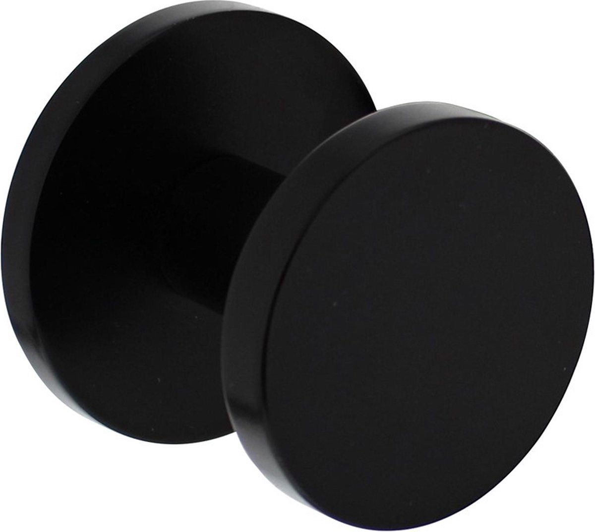 Voordeurknop Rond 55 mm Aluminium Zwart | Per Stuk