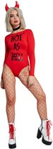 Smiffy's - Duivel Kostuum - Hot As Hell Duivelina - Vrouw - Rood - Small - Halloween - Verkleedkleding