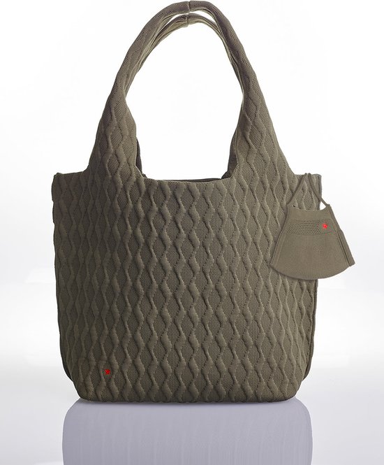 Redstars Eco-Bag Handtas/Shoppingtas - Olive Groen