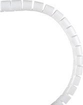Kabelgeleider wit - Spiraalband - Kabelslang - Lengte 3 meter | Diameter 15mm | Set 3 stuks.