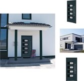 vidaXL Porte d'entrée - VBX - Portes extérieures - 100x210 cm - Anthracite - Moustiquaire de porte
