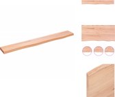 vidaXL Étagère murale 80x10x2 cm Chêne massif traité eikenhout clair