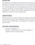 Pagina uit een boek met tekst over de grootte van de eicel en spermacel en conceptiefabels.