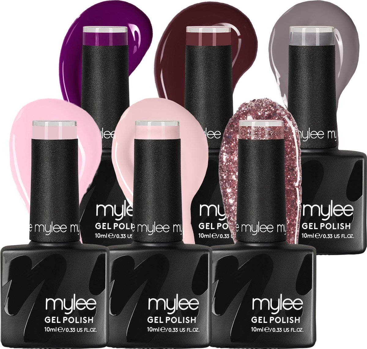 Goedkoopste Mylee Gel Nagellak Set 6x10ml [Runway Collection] UV/LED Gellak Nail Art Manicure Pedicure, Professioneel & Thuisgebruik - Langdurig en gemakkelijk aan te brengen