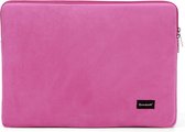 Bombata Universele Velvet Laptophoes Sleeve - 15.6 inch / 16 inch - Fuchsia Roze