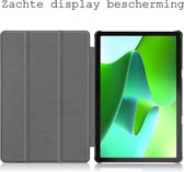 Hoesje Geschikt voor Lenovo Tab M10 (3rd gen) Hoes Case Tablet Hoesje Tri-fold Met Screenprotector - Hoes Geschikt voor Lenovo Tab M10 (3e gen) Hoesje Hard Cover Bookcase Hoes - Donkergroen