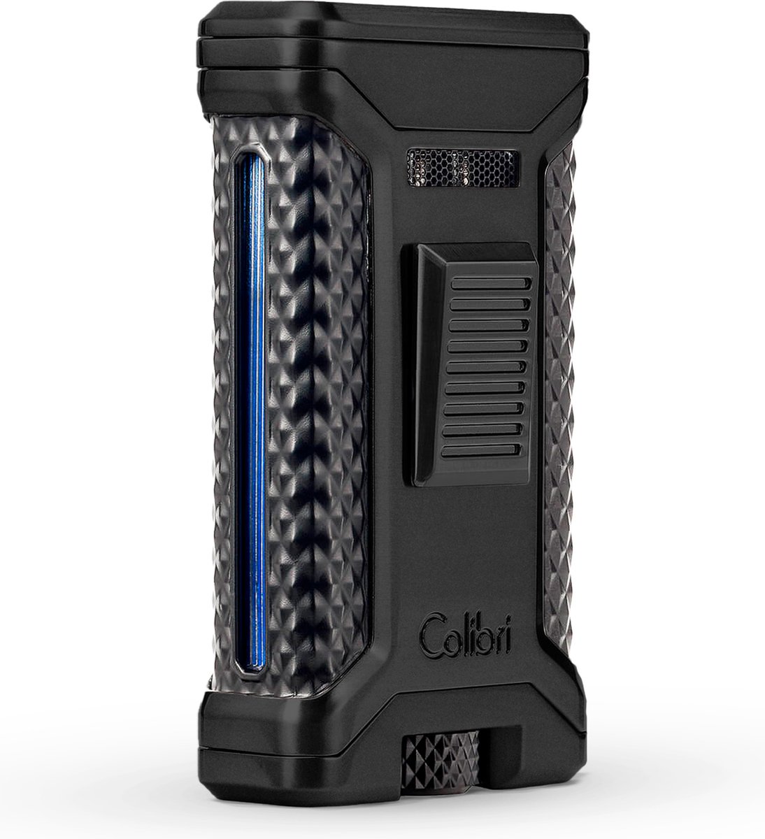 Goedkoopste Colibri Ascari - Triple Jet Flame Aansteker voor Sigaren - Ingebouwde Dubbele Punch Cutter - Windbestendig en Navulbaar