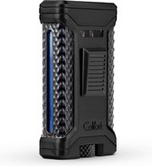 Colibri Ascari - Briquet à Flame triple Jet pour cigares - Double poinçon intégré - Résistant au vent et rechargeable