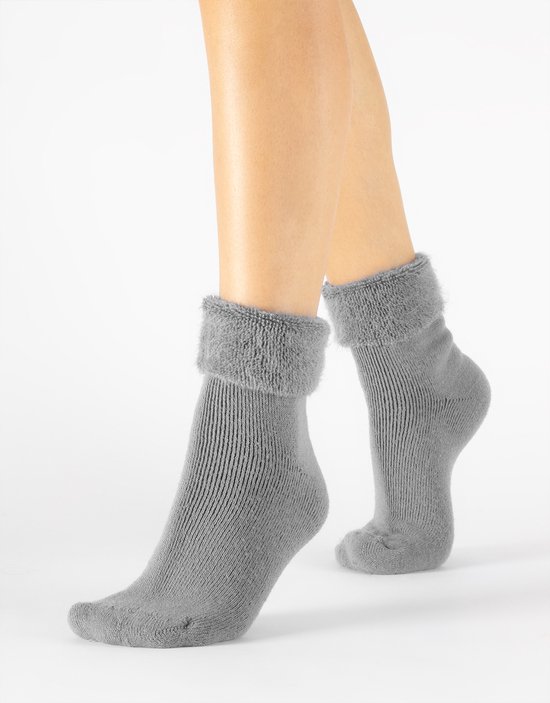 Cette Chaussettes d'hiver pour femme, Angora Touch, chaussettes chaudes, chaussettes douillettes - Pearl