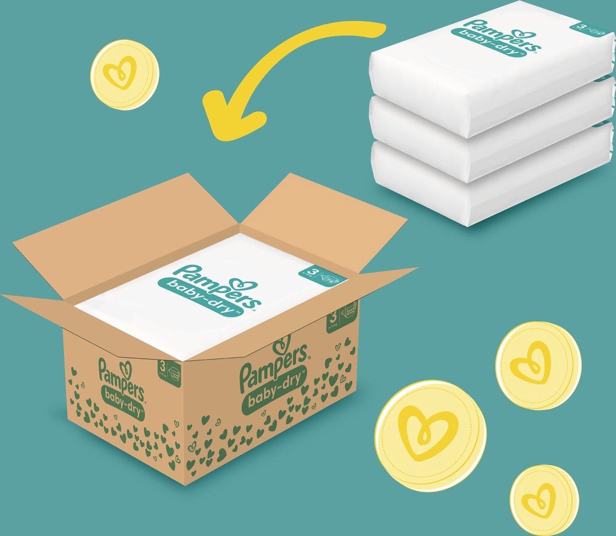 Pampers - Baby Dry - Maat 5 - Mega Maandbox - 192 stuks - 12/17 KG