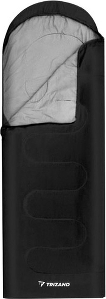 Trizand 2in1 toeristenslaapzak 21084 - Slaapzak Zwart - Sleeping bag van Trizand — afbeelding 2