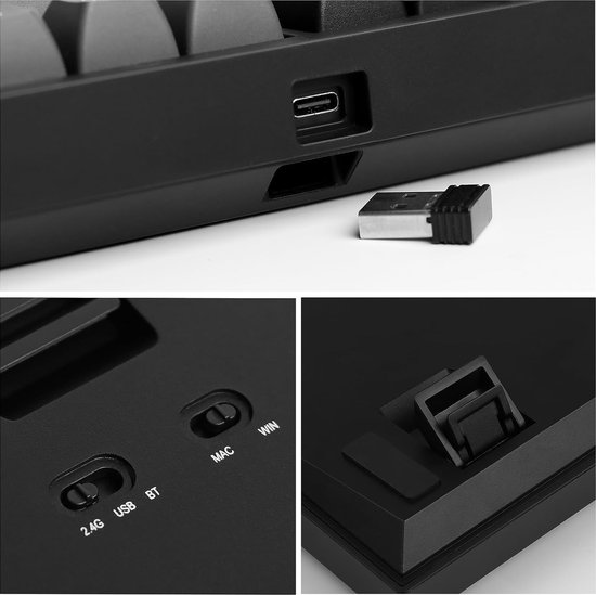 Clavier USB confort avec grandes touches contrastées