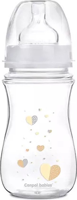 Babyflesje - Canpol Babies NEWBORN BABY (beige) Easy Start Anti-Koliek babyfles 3m+, 240 ml 240 ml