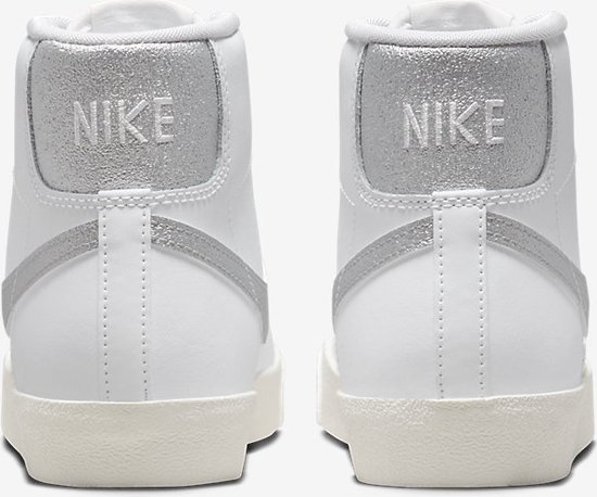 nike blazer high silver