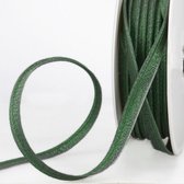 Paspelband 1 meter met glitter - 8mm breed groen - Stoffenboetiek