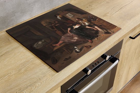 Protection induction - Le couple ivre - 85x52 cm - Protection induction - Plaque de recouvrement induction - Tapis induction - Antidérapant - Décoration Cuisine - Accessoires de vêtements pour bébé de Cuisine