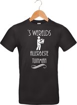 Mijncadeautje T-shirt - 's Werelds beste Tuinman - - unisex - Zwart (maat 3XL)