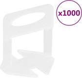 vidaXL - Nivelleerklemmen - voor - tegels - 1000 - st - 2 - mm