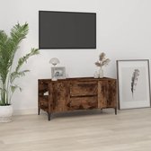 The Living Store TV-meubel Urban - Industrieel - 102 x 44.5 x 50 cm - Gerookt eiken
