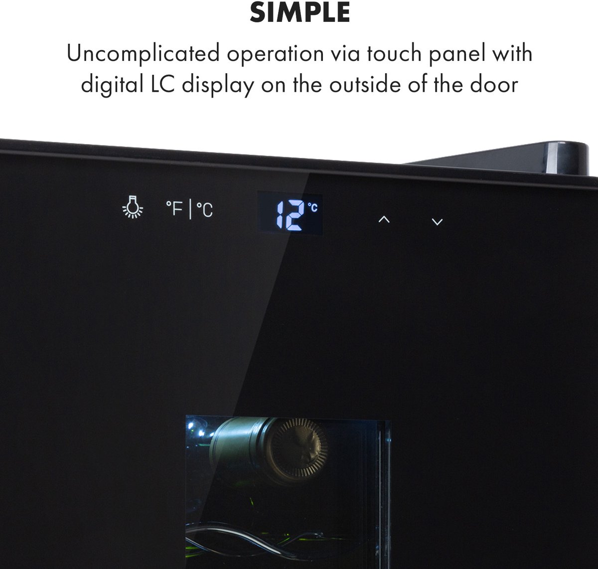 Klarstein Bellevin 8 Uno Wijnkoelkast - 23 Liter - 11-18 °C - afbeelding 3