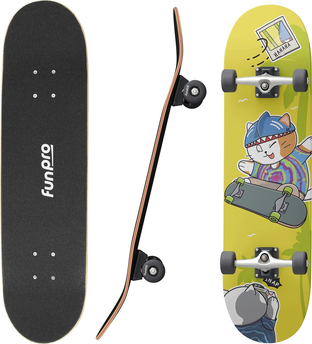Skate 21 skateboard groot voor tieners esdoornhout coole designs