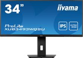 iiyama ProLite XUB3493WQSU-B5, 86,4 cm (34"), 3440 x 1440 pixels, UltraWide Quad HD, LED, 4 ms, Noir