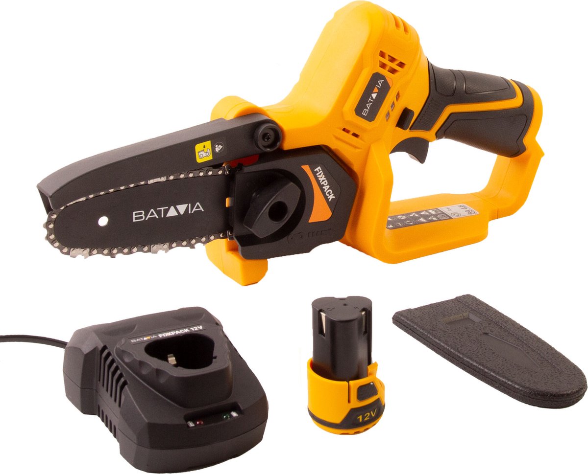 Batavia - Mini kettingzaag Nexxsaw® set 12V - Fixxpack - Incl. 2.0 Accu / 2.4 Ah Oplader