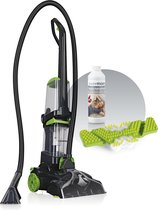 CLEANmaxx nettoyeur de tapis professionnel avec fonction vibrante et brosses latérales - noir/vert
